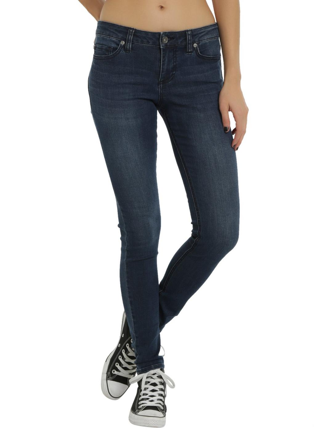 Blackheart Medium Indigo Skinny Jeans, BLUE, hi-res