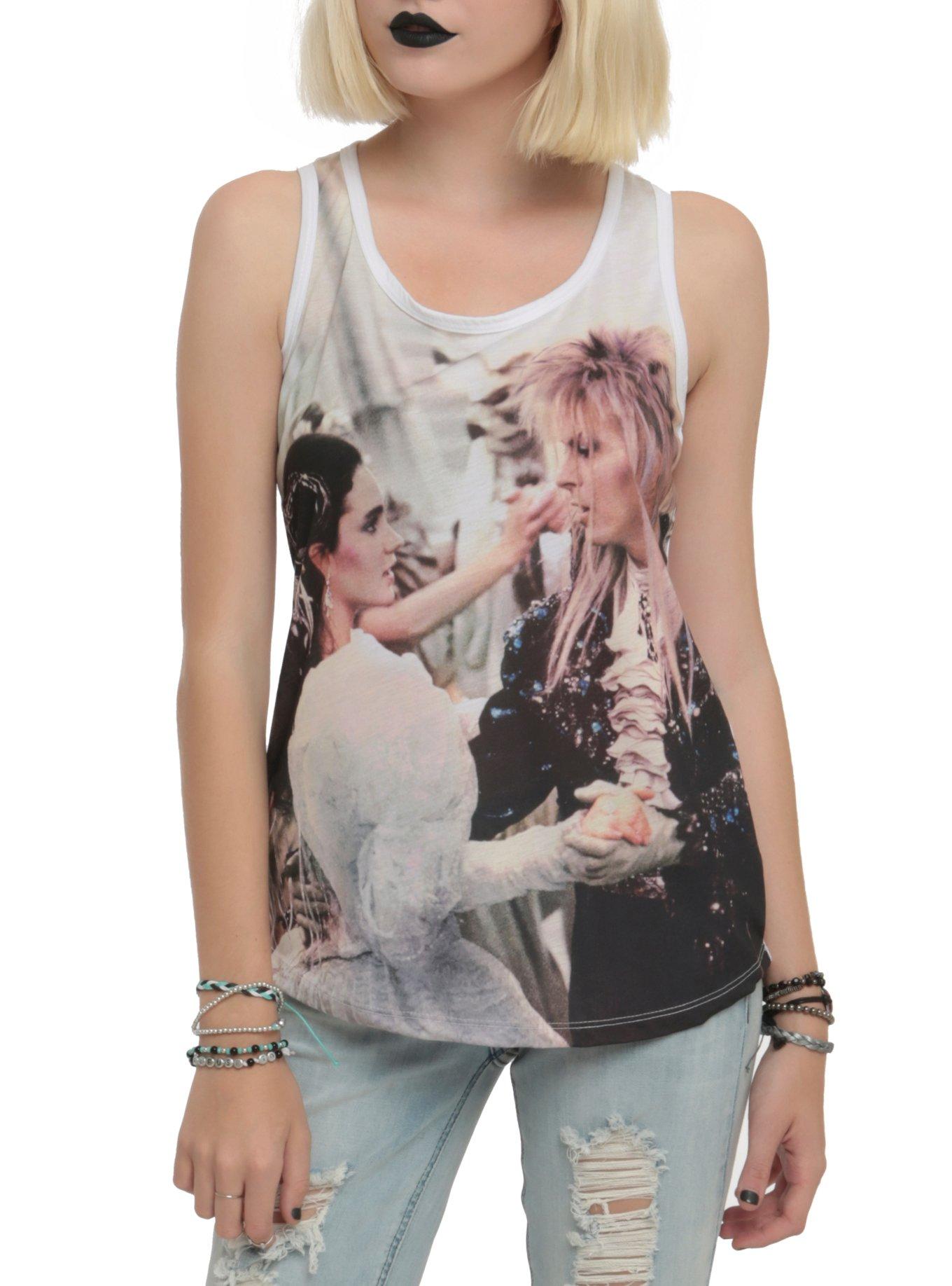 Labyrinth Dance Girls Sublimation Girls Tank Top, BLACK, hi-res