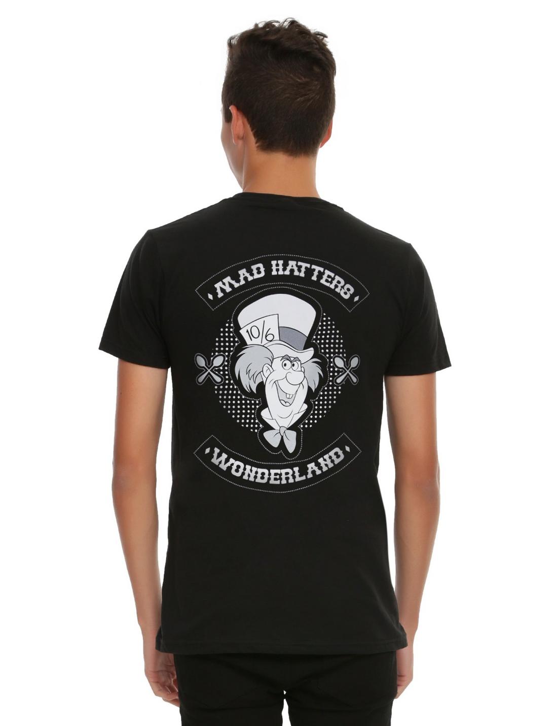 Disney Alice In Wonderland Mad Hatters Club T-Shirt, BLACK, hi-res