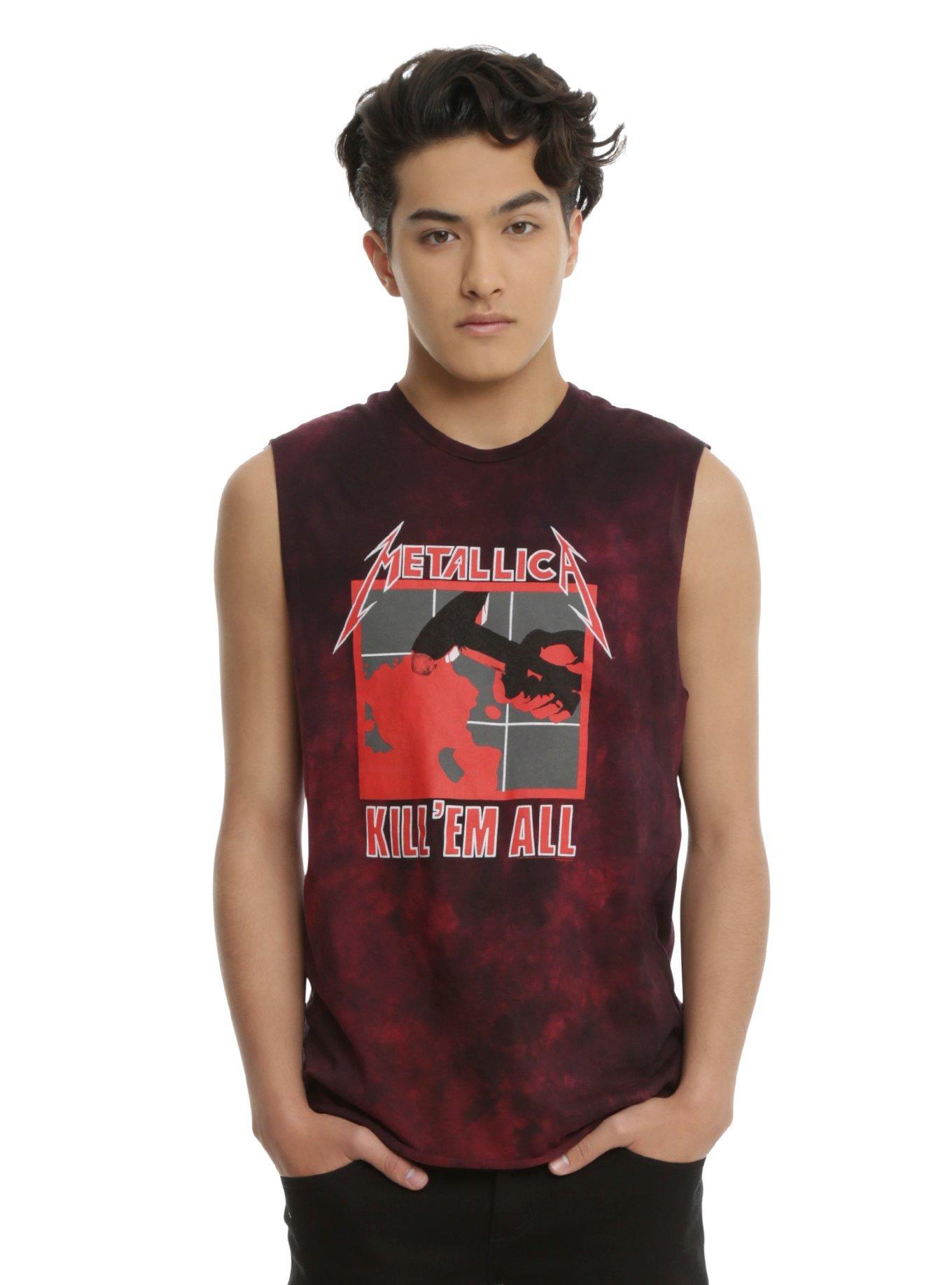 Metallica Kill 'Em All Tie Dye Muscle T-Shirt, TIE DYE, hi-res