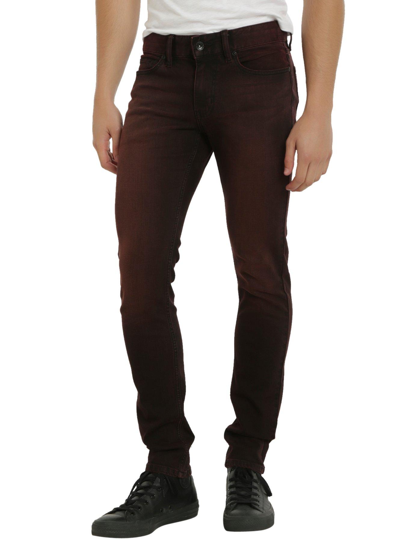 XXX RUDE Red Wash Skinny Jeans | Hot Topic