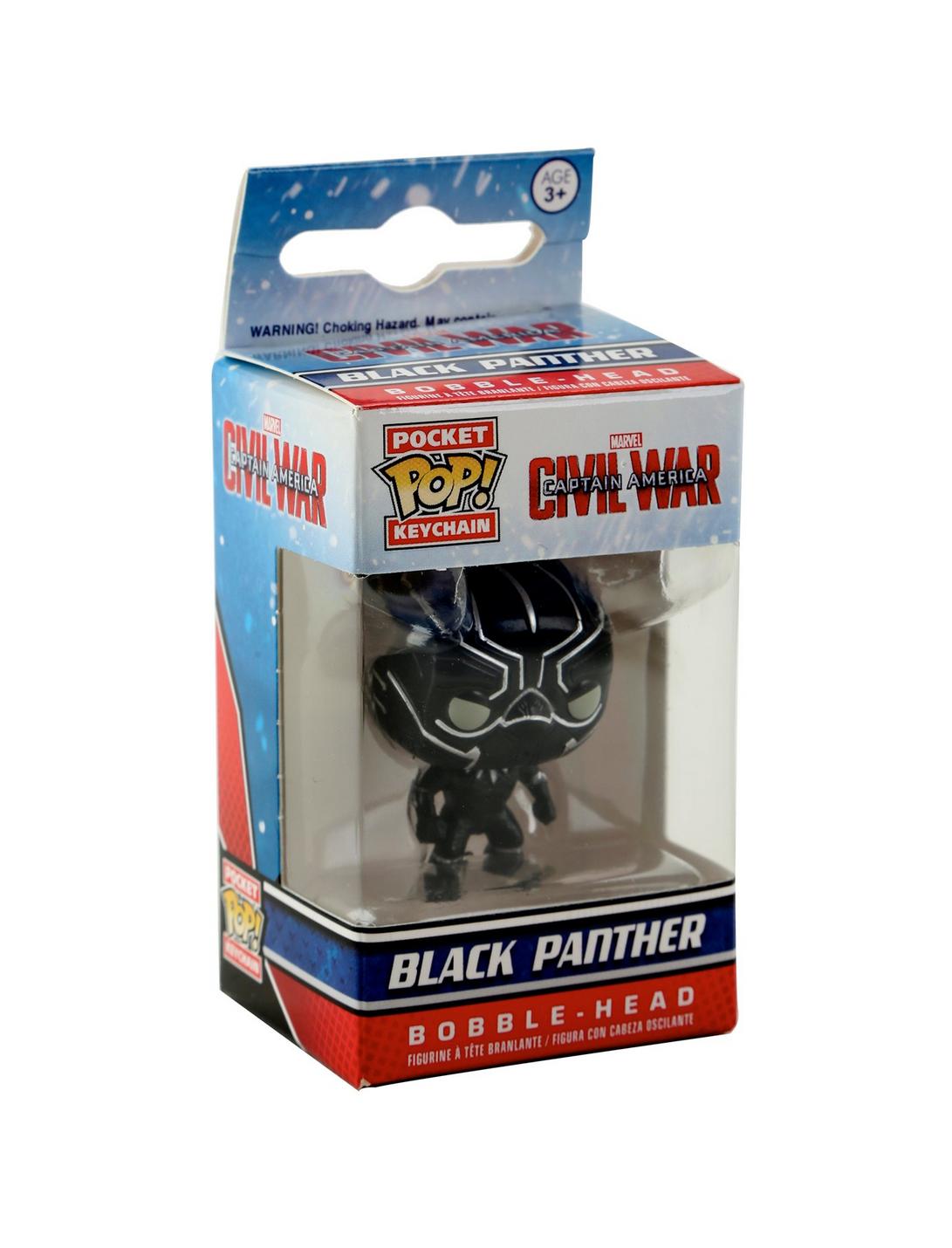 Funko Marvel Captain America: Civil War Pocket Pop! Black Panther Key Chain, , hi-res