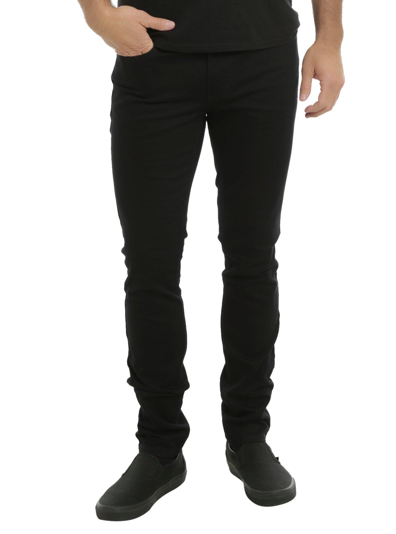 XXX RUDE True Black 28" Inseam Super Skinny Jeans, BLACK, hi-res