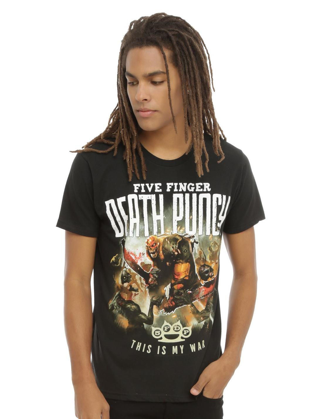Five Finger Death Punch This Is My War T-Shirt, BLACK, hi-res