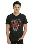 Bullet For My Valentine Roses & Pistols Logo T-Shirt, BLACK, hi-res