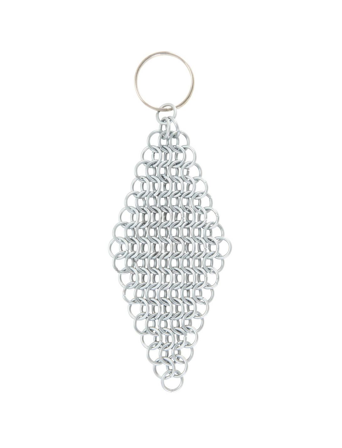 Chainmail Diamond Design Key Chain, , hi-res