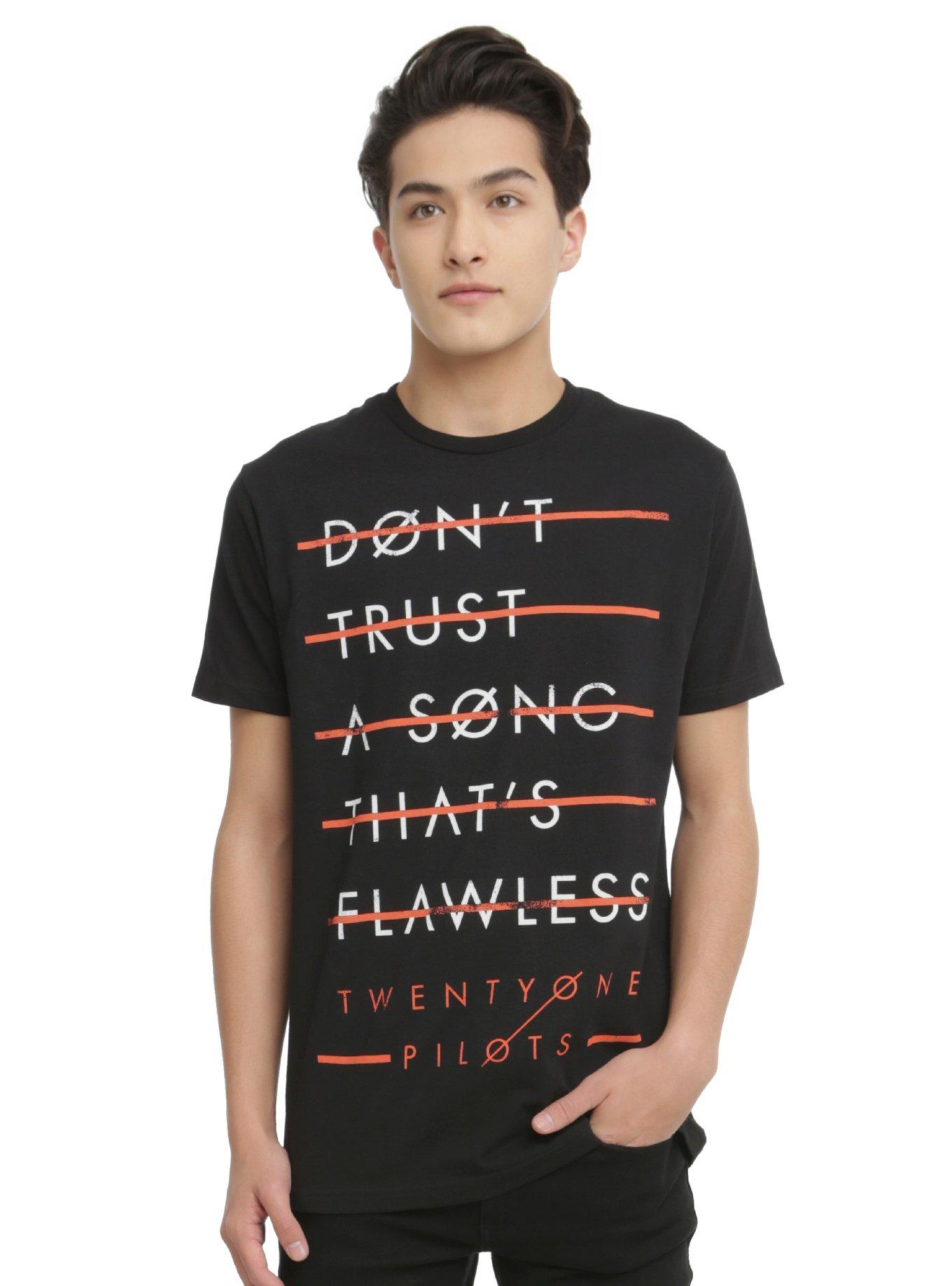 Twenty One Pilots Don't Trust T-Shirt, BLACK, hi-res