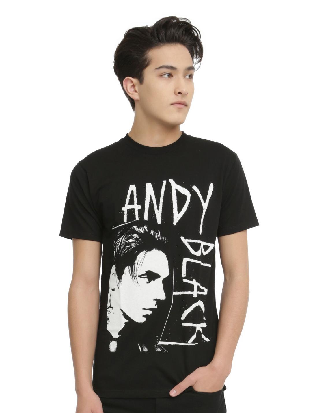 Andy Black Profile T-Shirt, BLACK, hi-res