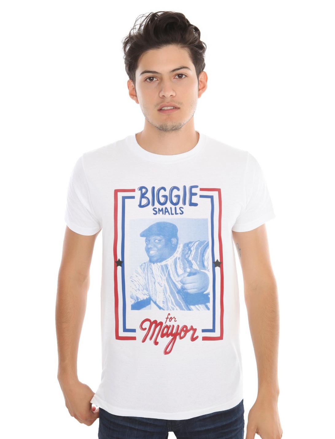 The Notorious B.I.G. Biggie Smalls For Mayor T-Shirt, BLACK, hi-res