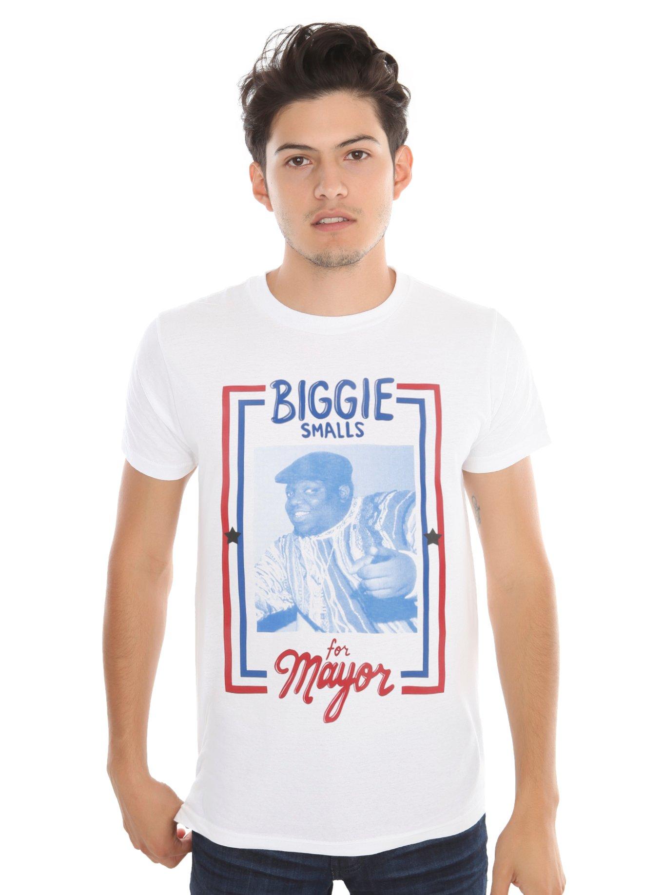 The Notorious B.I.G. Biggie Smalls For Mayor T-Shirt, BLACK, hi-res