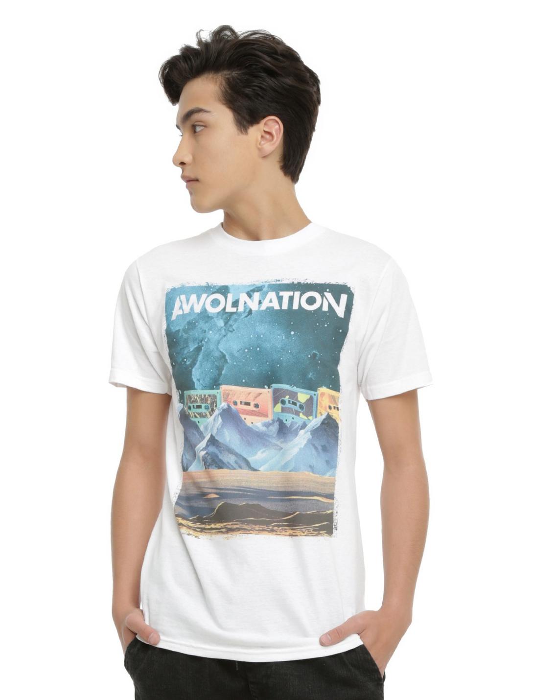 Awolnation Cassette T-Shirt, WHITE, hi-res