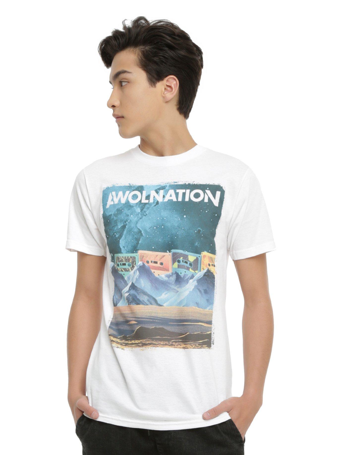 Awolnation Cassette T-Shirt, WHITE, hi-res