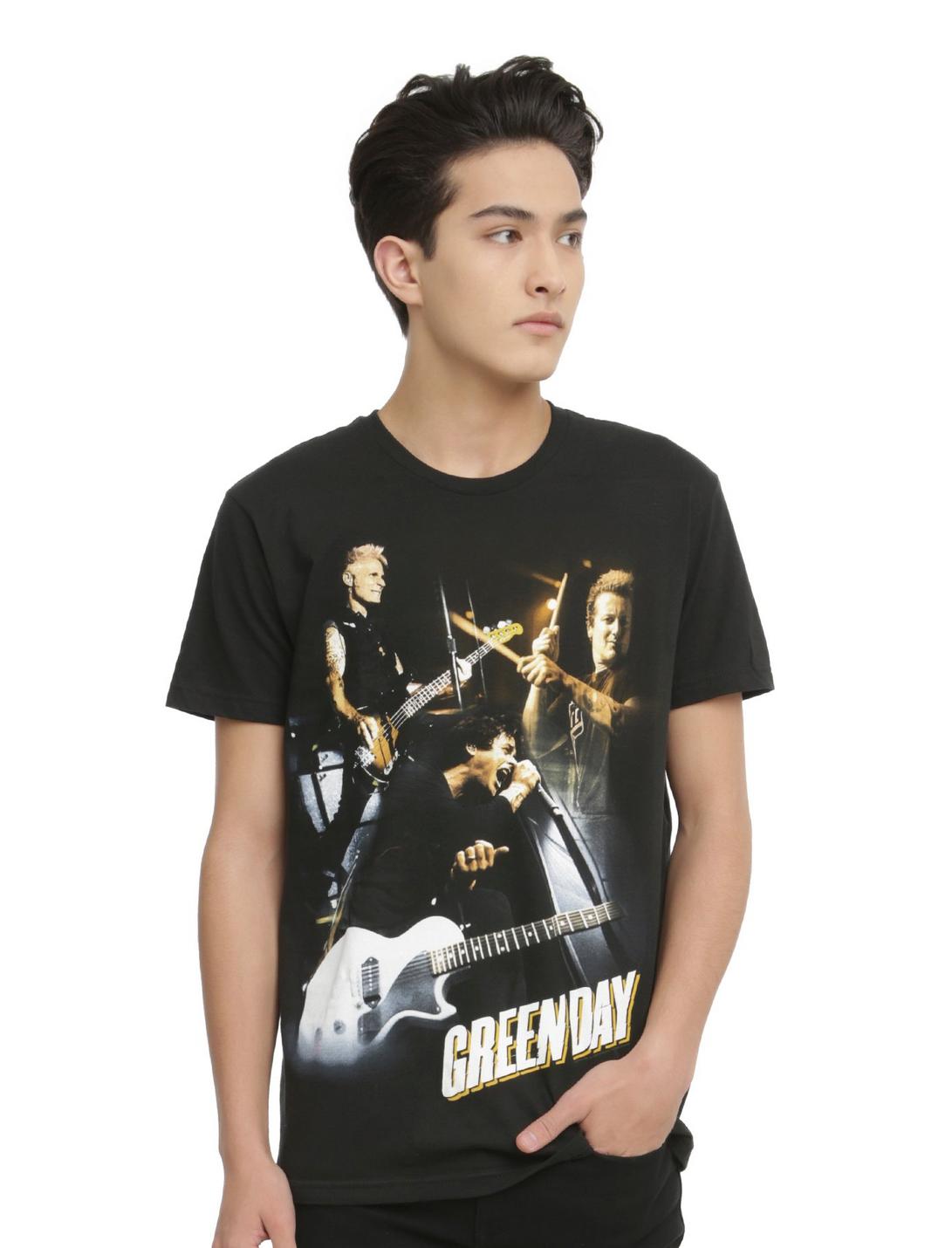 Green Day Live Collage T-Shirt, BLACK, hi-res