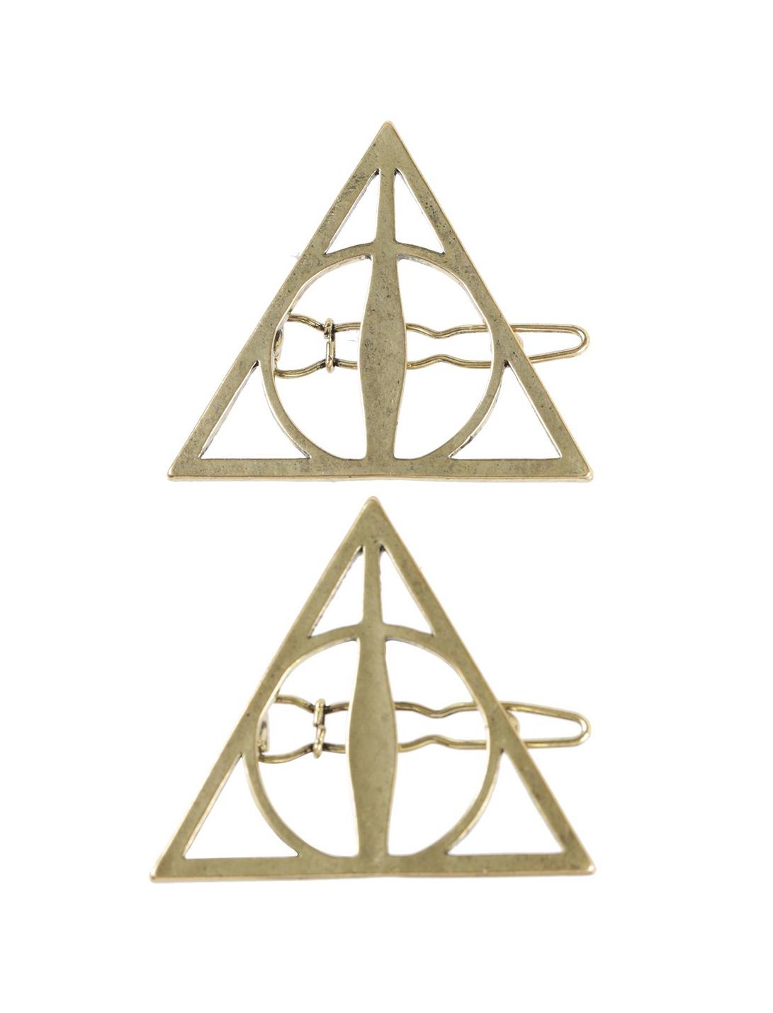 Harry Potter Deathly Hallows Hair Clips, , hi-res
