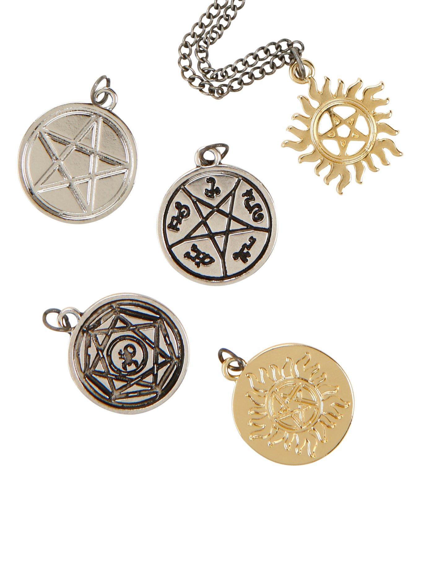 Supernatural Symbols Interchangeable Charm Necklace | Hot Topic