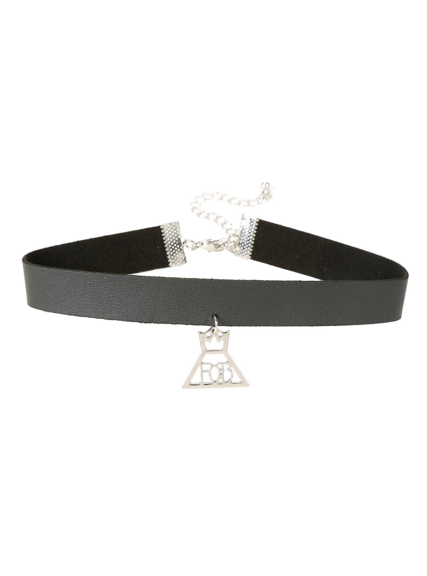 Fall Out Boy FOB Faux Leather Choker, , hi-res