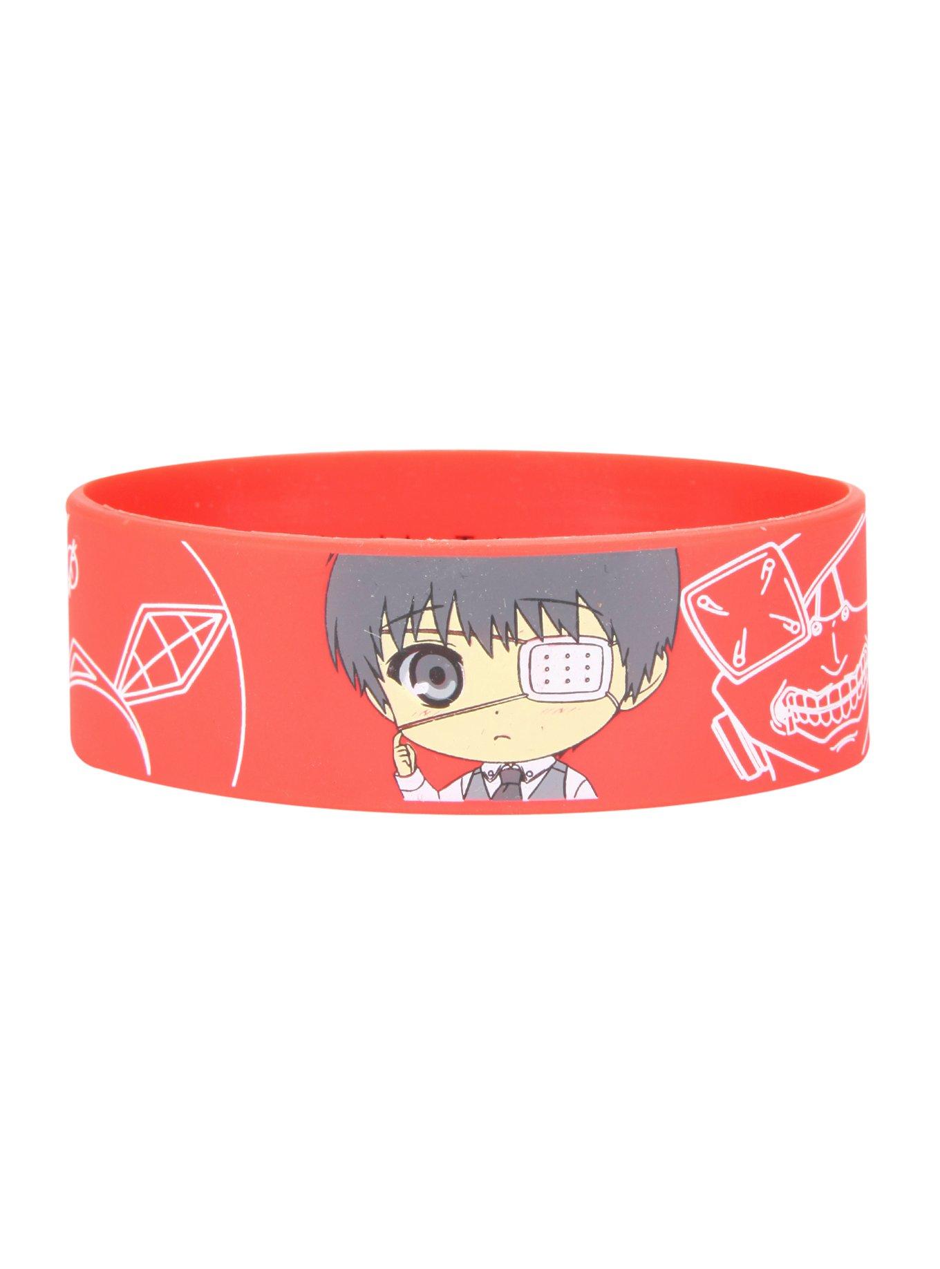 Tokyo Ghoul Chibi Faces Rubber Bracelet, , hi-res
