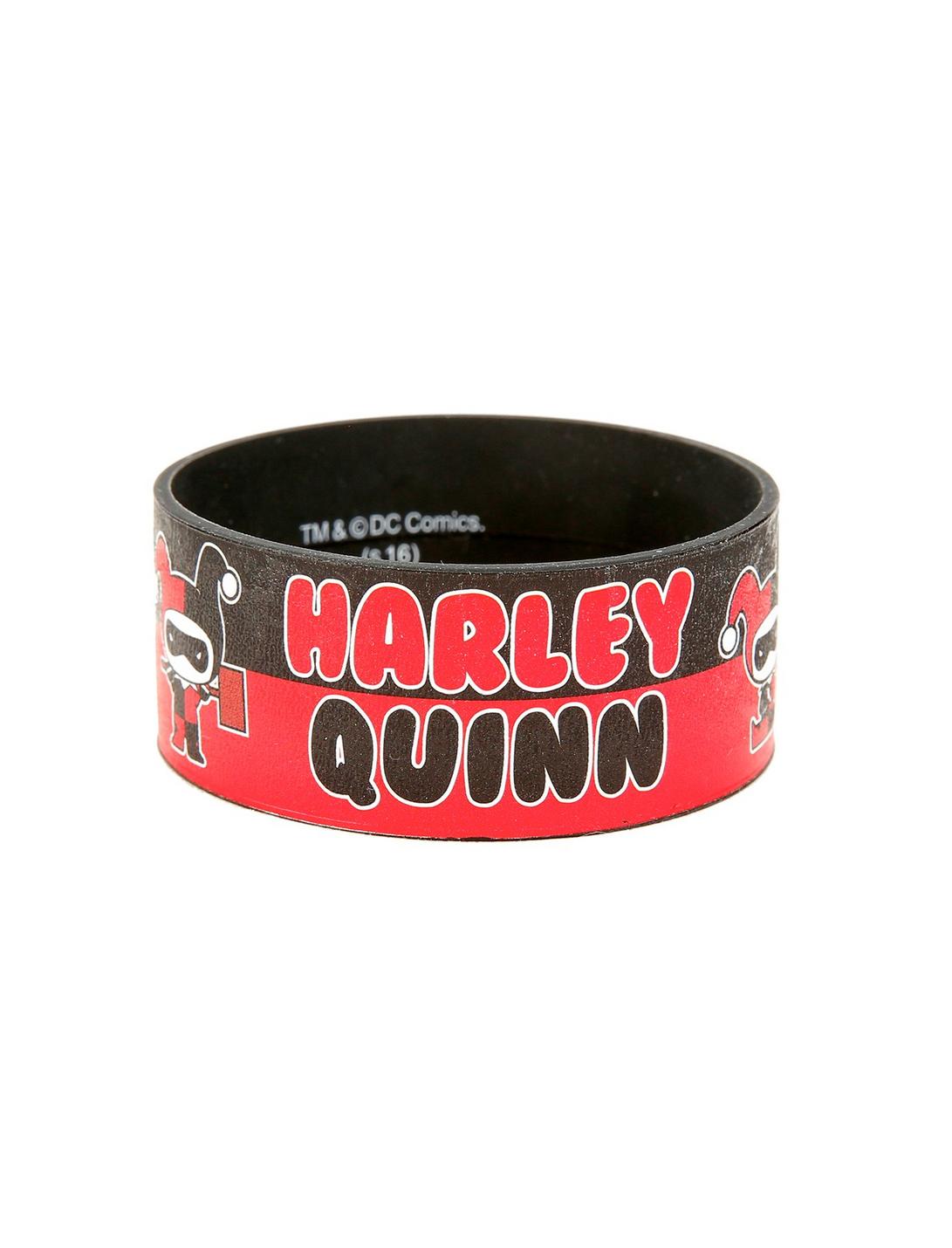 DC Comics Harley Quinn Chibi Rubber Bracelet, , hi-res