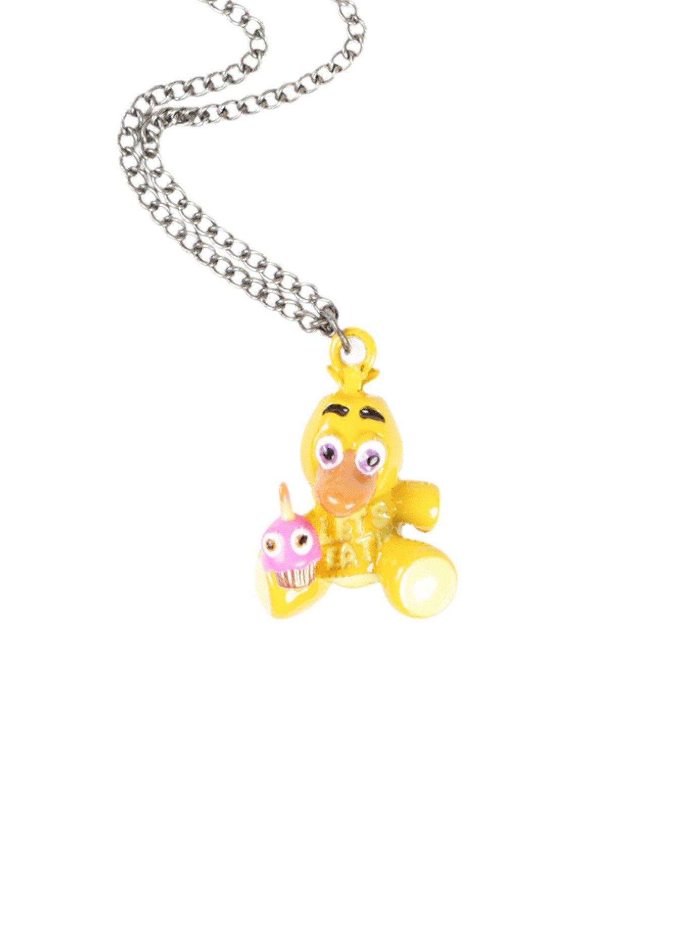 Anime Game Fnaf Freddy Necklace Foxy Bonnie Animal Doll Figures Pendant Necklace Jewelry Accessories