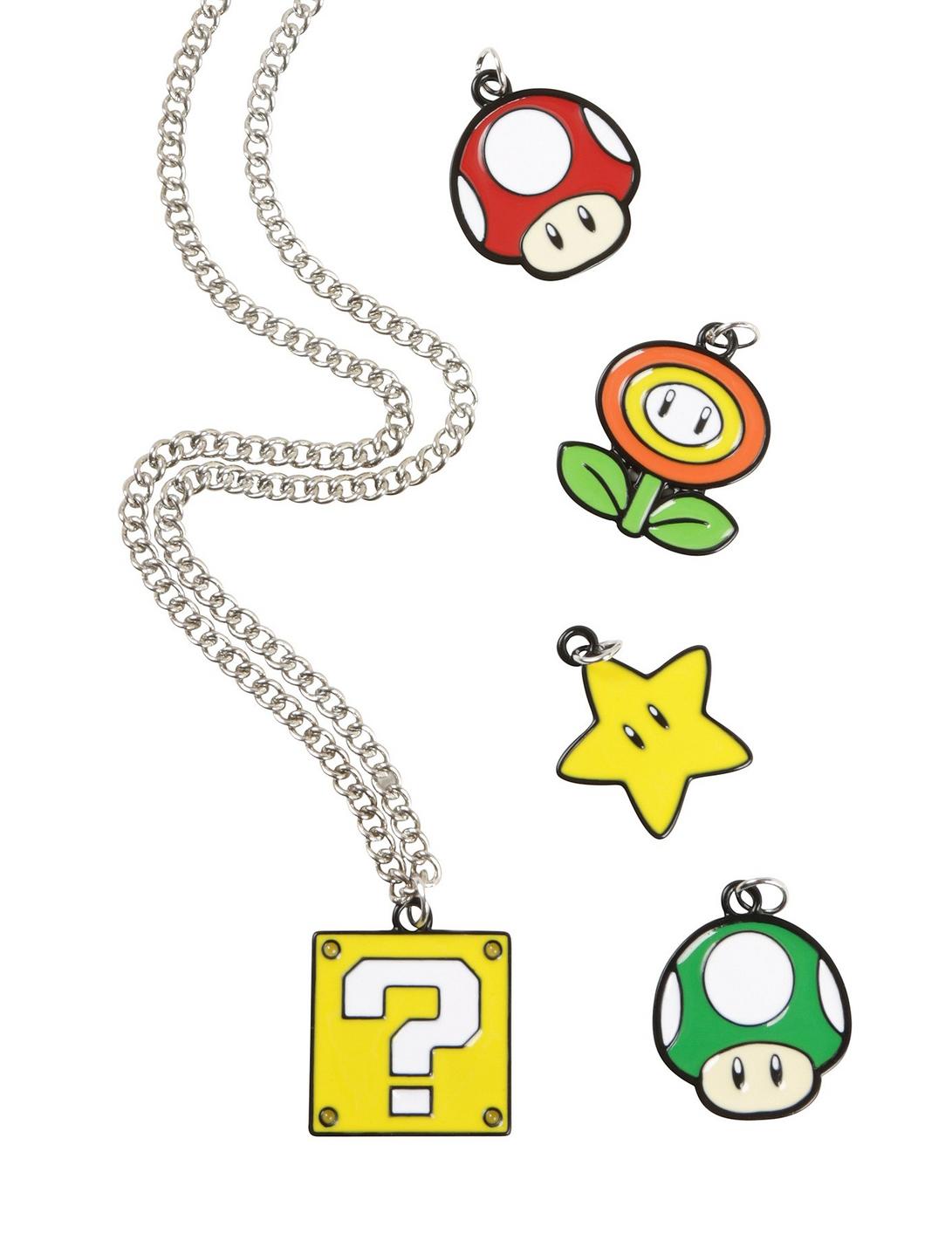 Super Mario Multi Charm Necklace, , hi-res