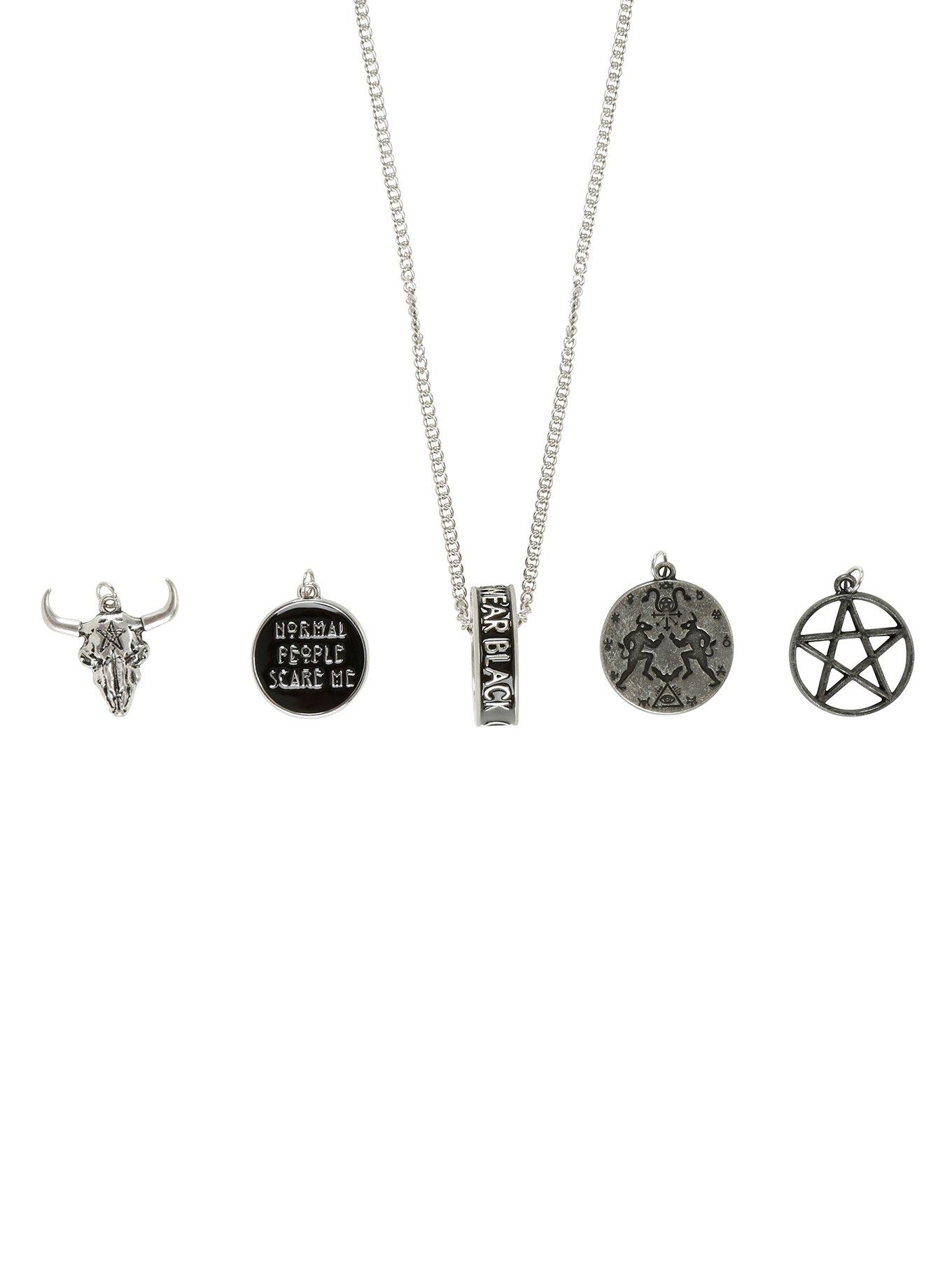 American Horror Story Coven Multi Charm Necklace, , hi-res