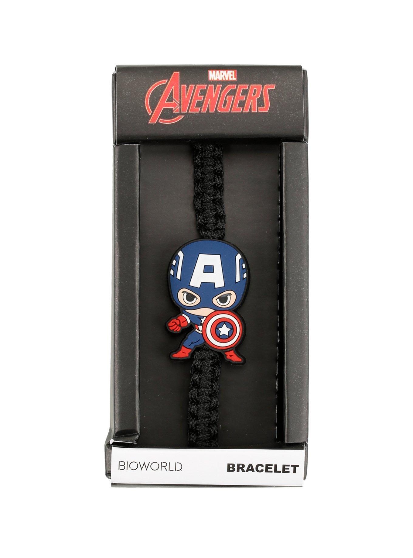 Marvel Avengers Captain America Kawaii Cord Bracelet, , hi-res