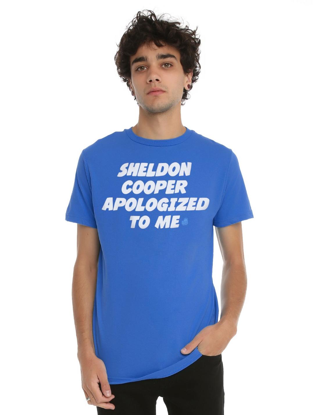 The Big Bang Theory Sheldon Apologized To Me T-Shirt, BLUE, hi-res
