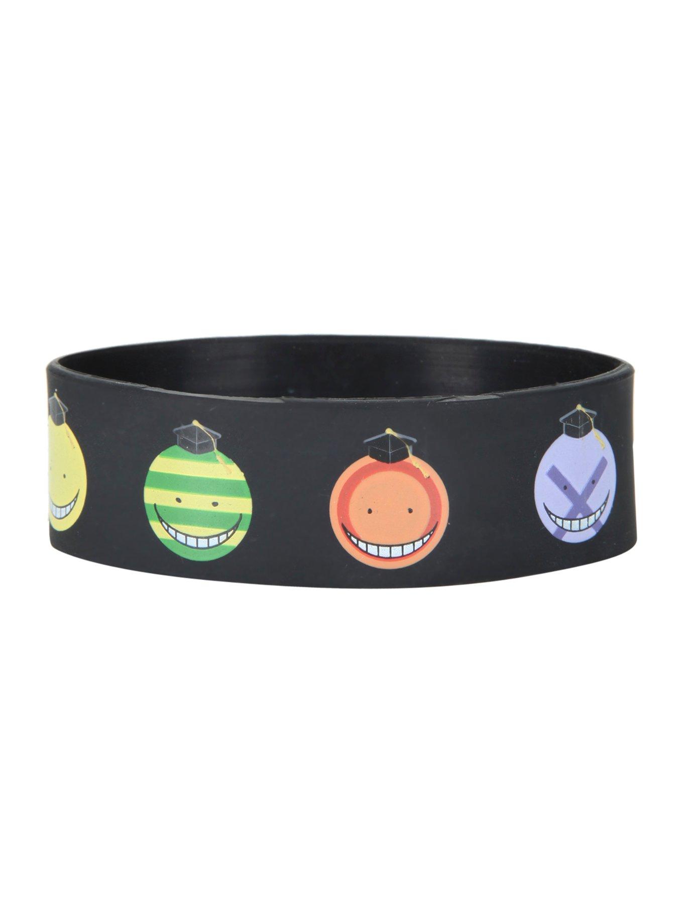 Assassination Classroom Korosensei Faces Rubber Bracelet, , hi-res