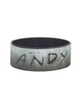 Andy Black Logo Rubber Bracelet, , hi-res