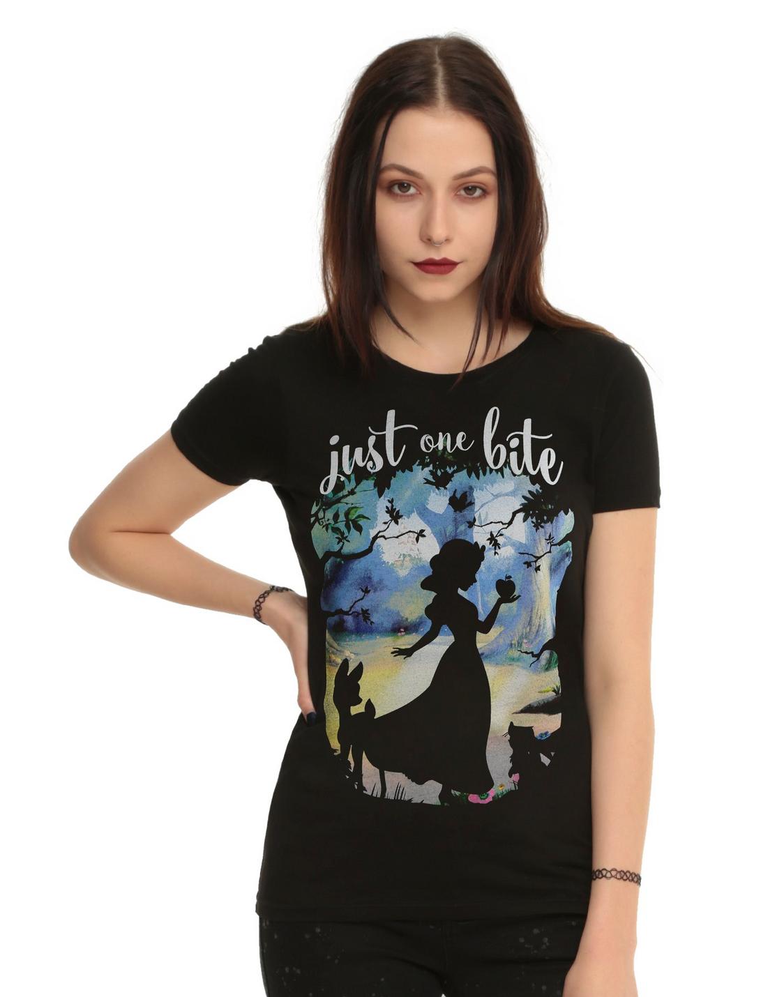 Disney Snow White Just One Bite Girls T-Shirt, BLACK, hi-res