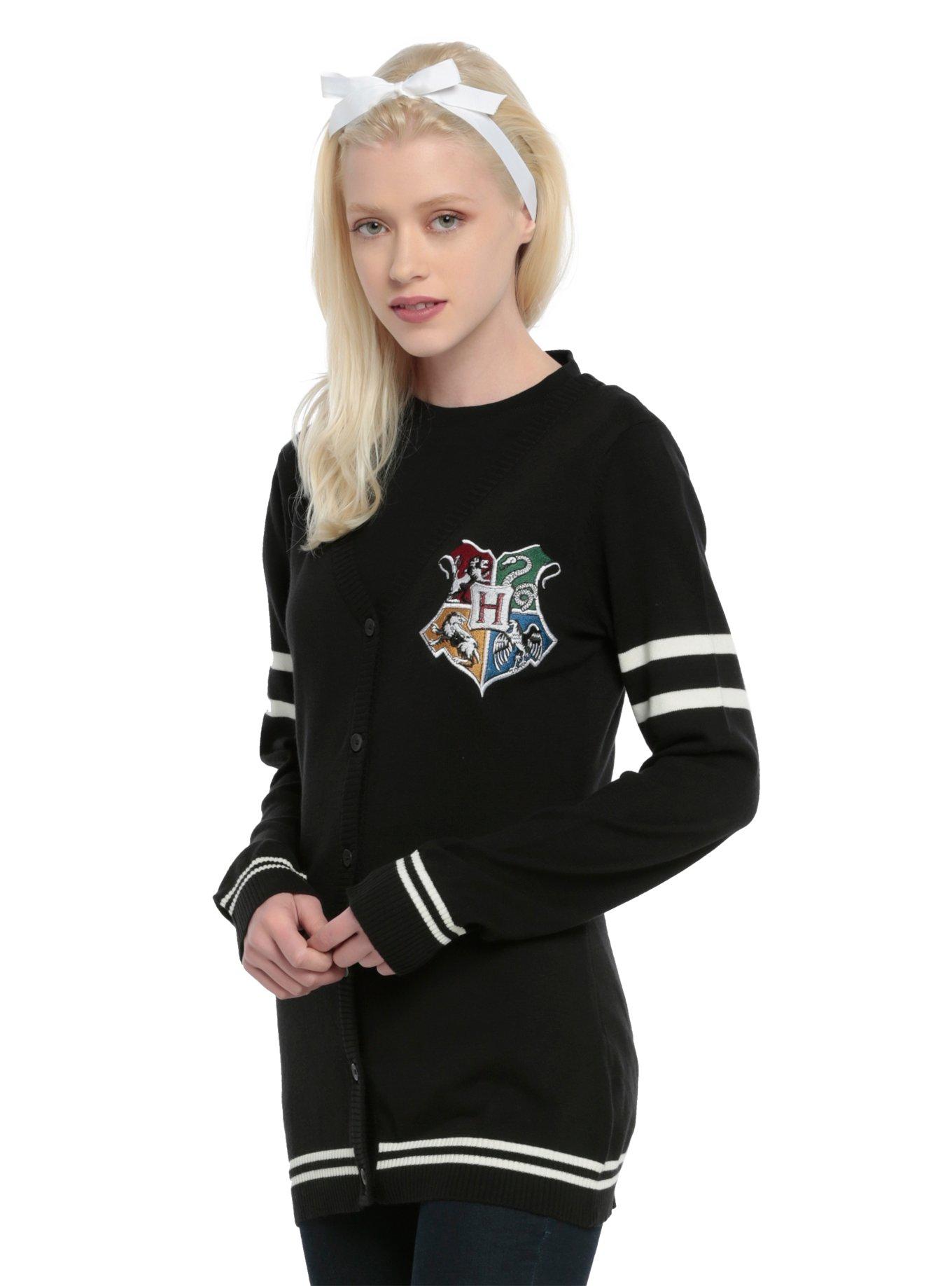 Harry Potter Hogwarts Girls Cardigan, BLACK, hi-res