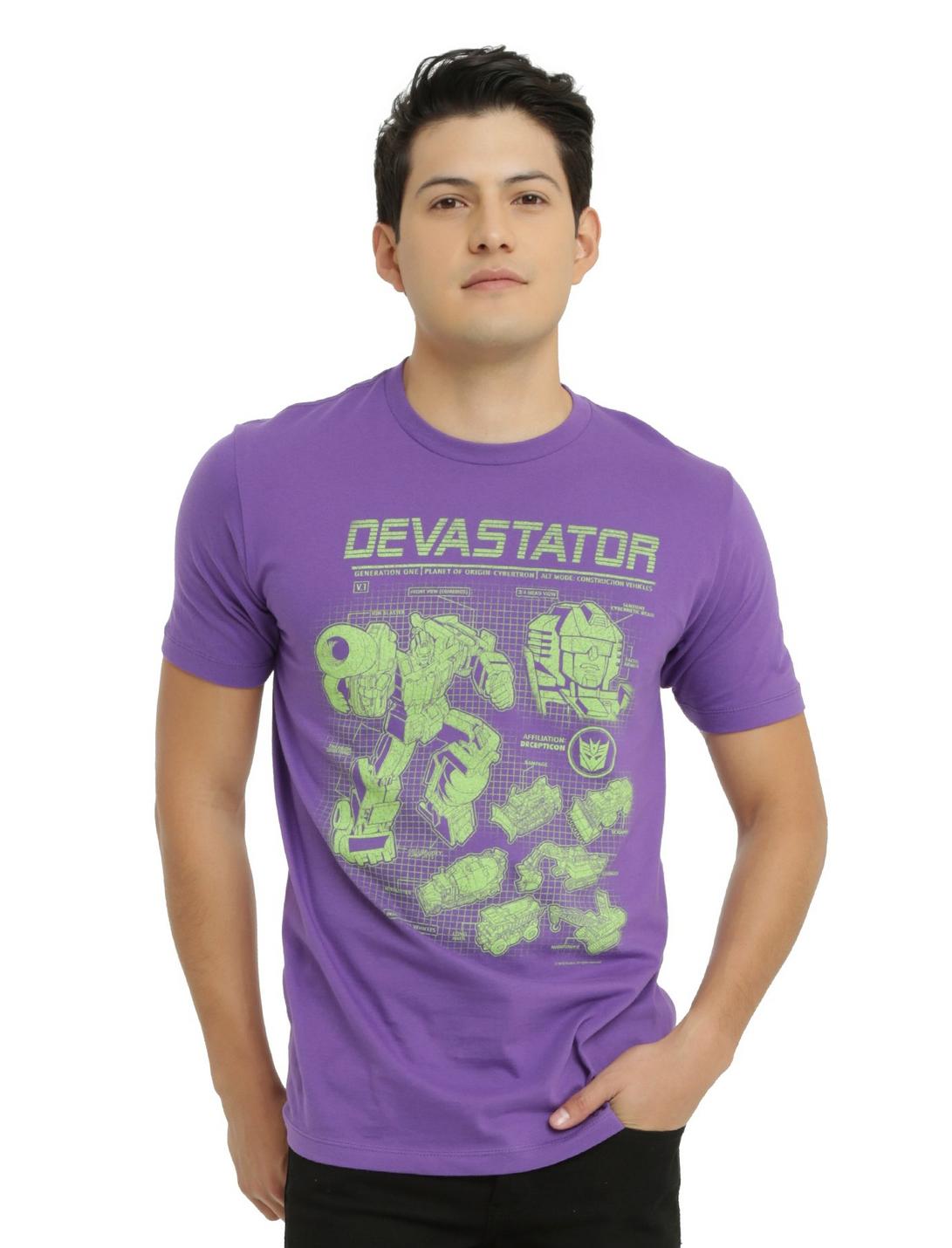 Transformers Devastator Schematic T-Shirt, , hi-res