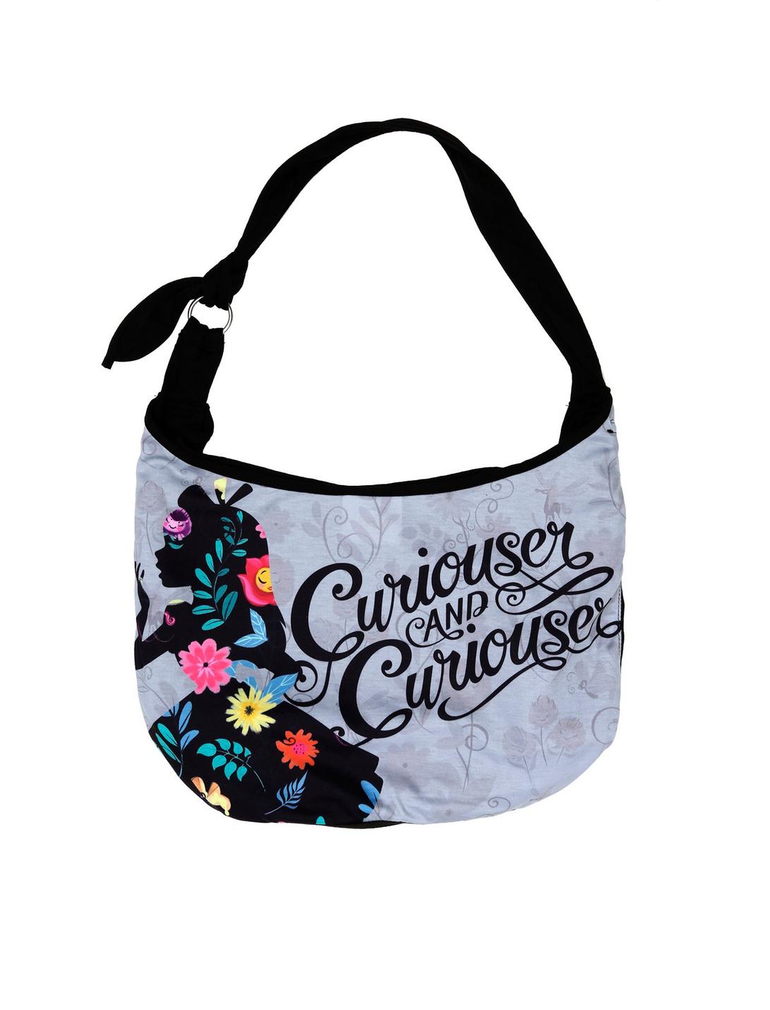 Loungefly Disney Alice In Wonderland Curiouser And Curiouser Hobo Bag, , hi-res