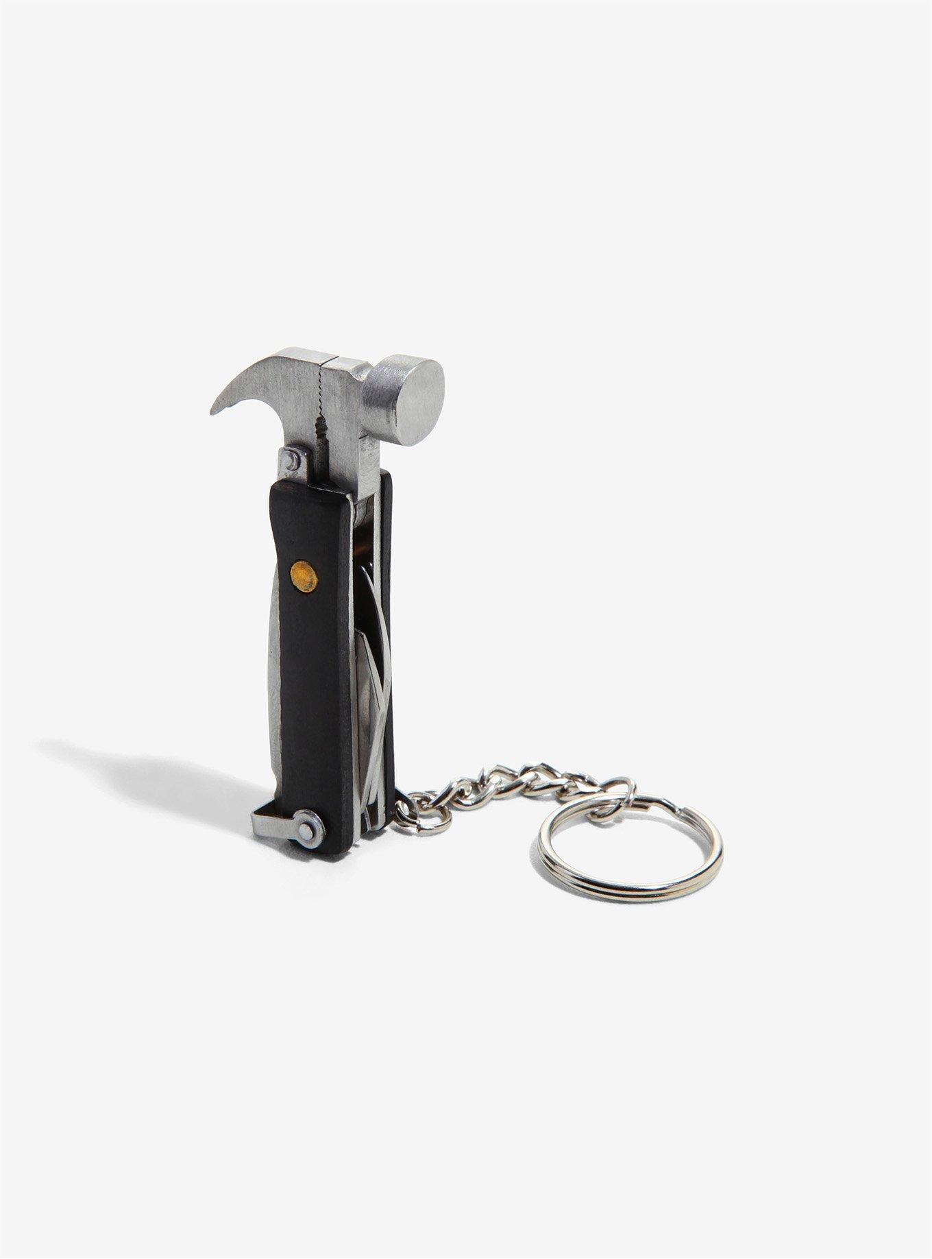 Wood Mini Hammer Multi-Tool Keychain, , hi-res