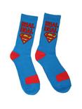 DC Comics Superman Real Deal Crew Socks, , hi-res
