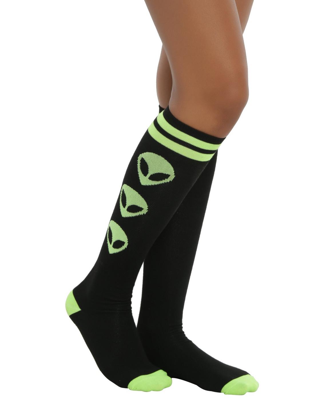 Loungefly Alien We Out Here Knee Socks, , hi-res