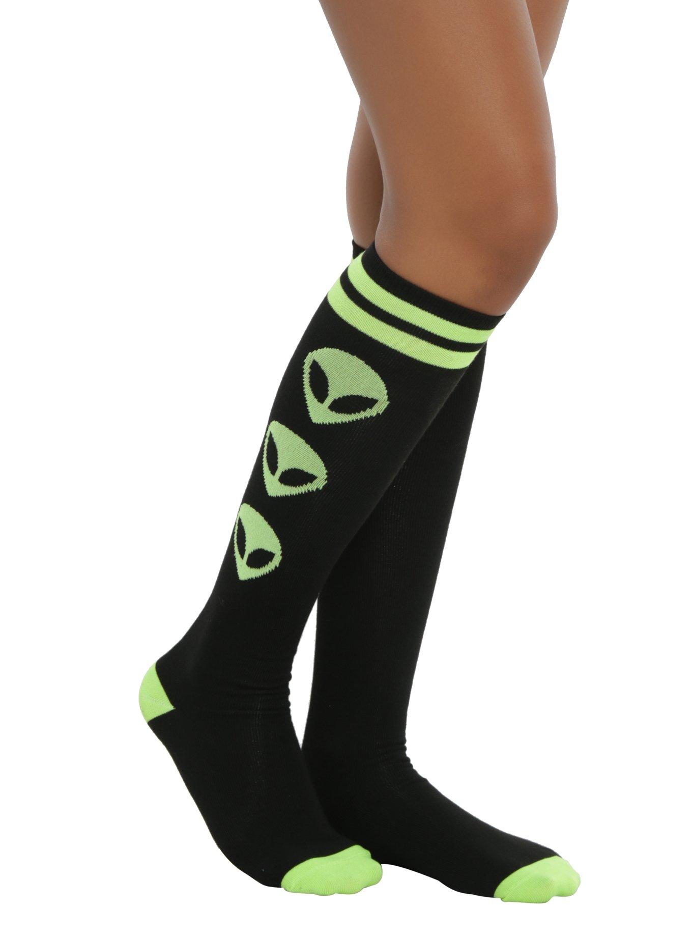 Loungefly Alien We Out Here Knee Socks, , hi-res