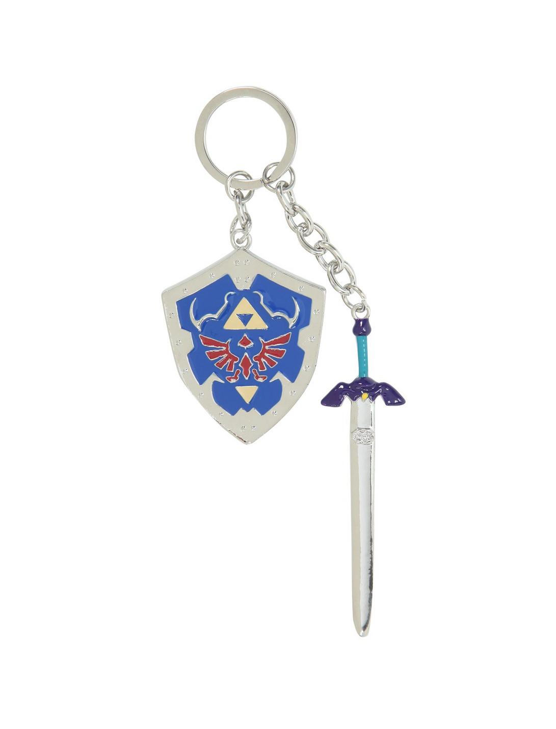 The Legend Of Zelda Sword & Shield Key Chain, , hi-res