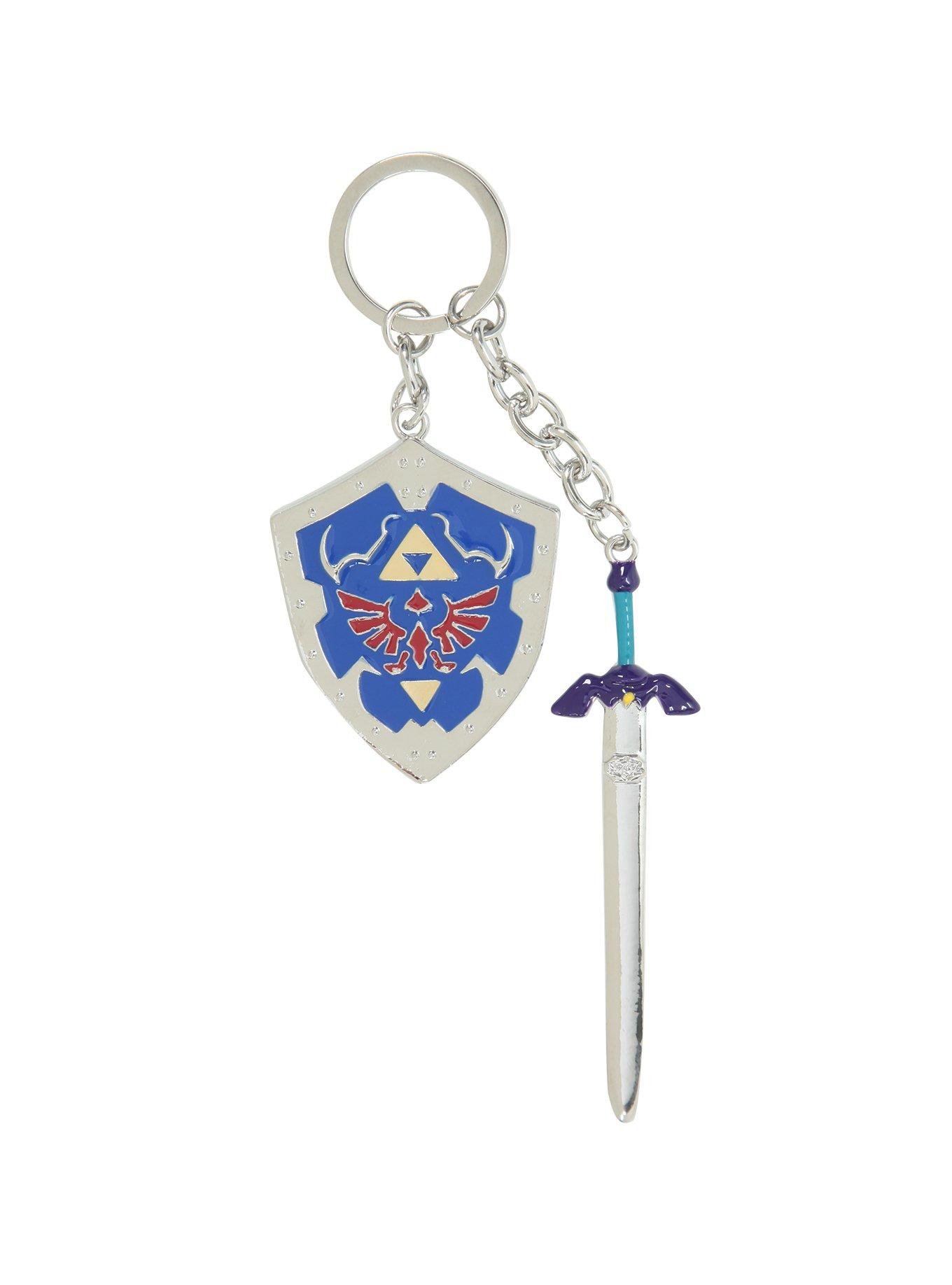 The Legend Of Zelda Sword & Shield Key Chain, , hi-res