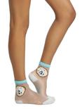 Loungefly Coffee & Donuts Sheer Ankle Sock 2 Pair, , hi-res