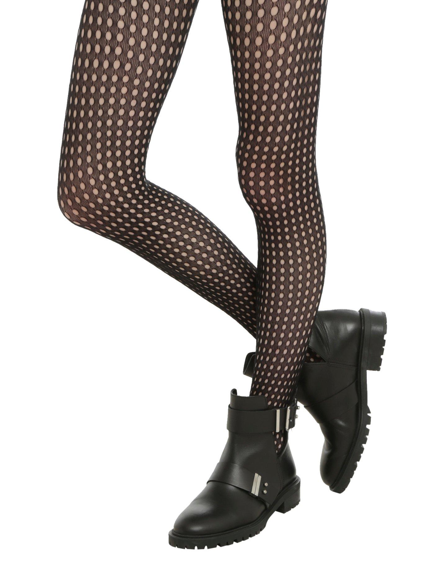 Black Cut-Out Bow Tights | Hot Topic