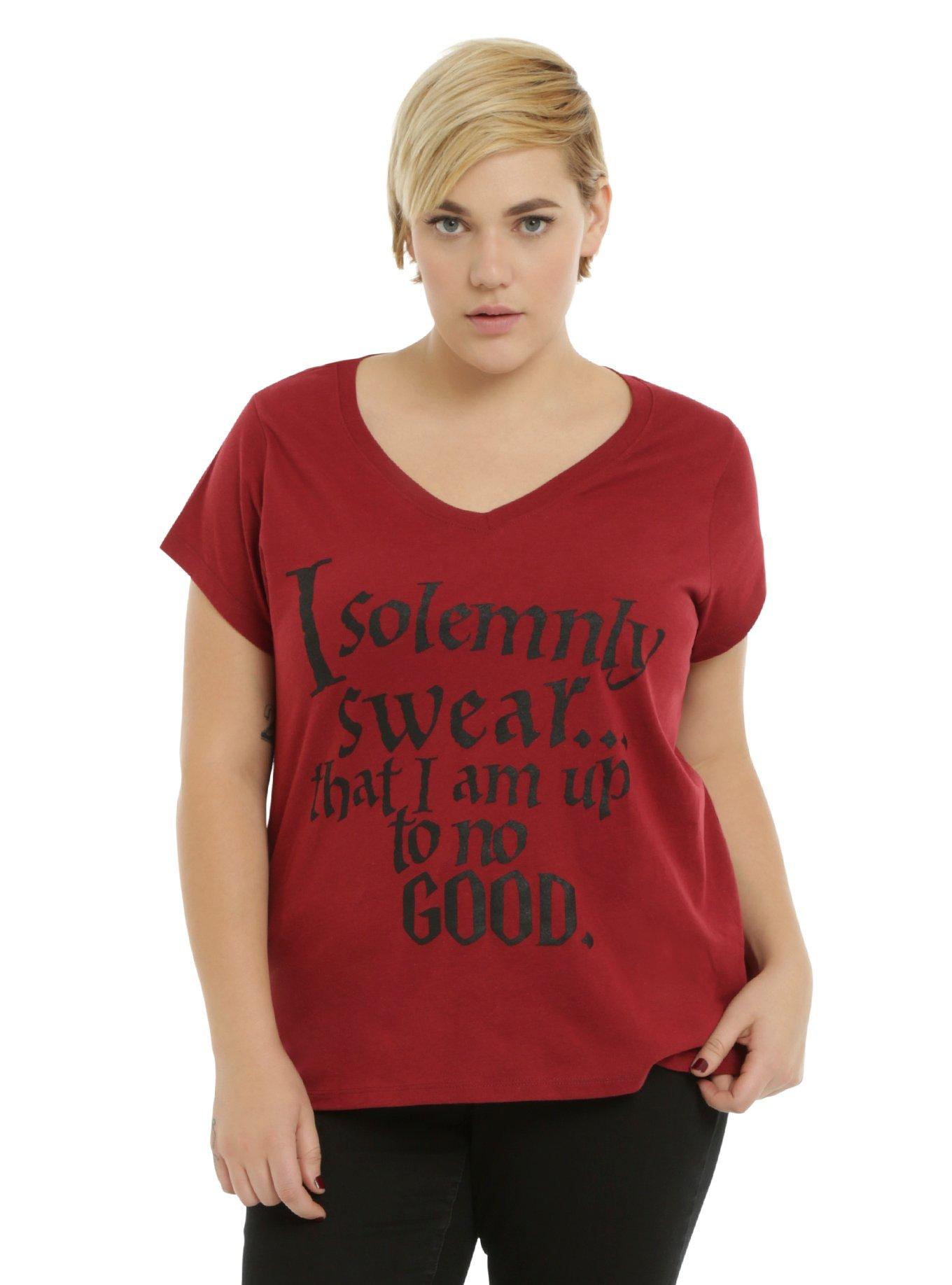 Harry Potter Solemnly Swear Girls T-Shirt Plus Size, RED, hi-res