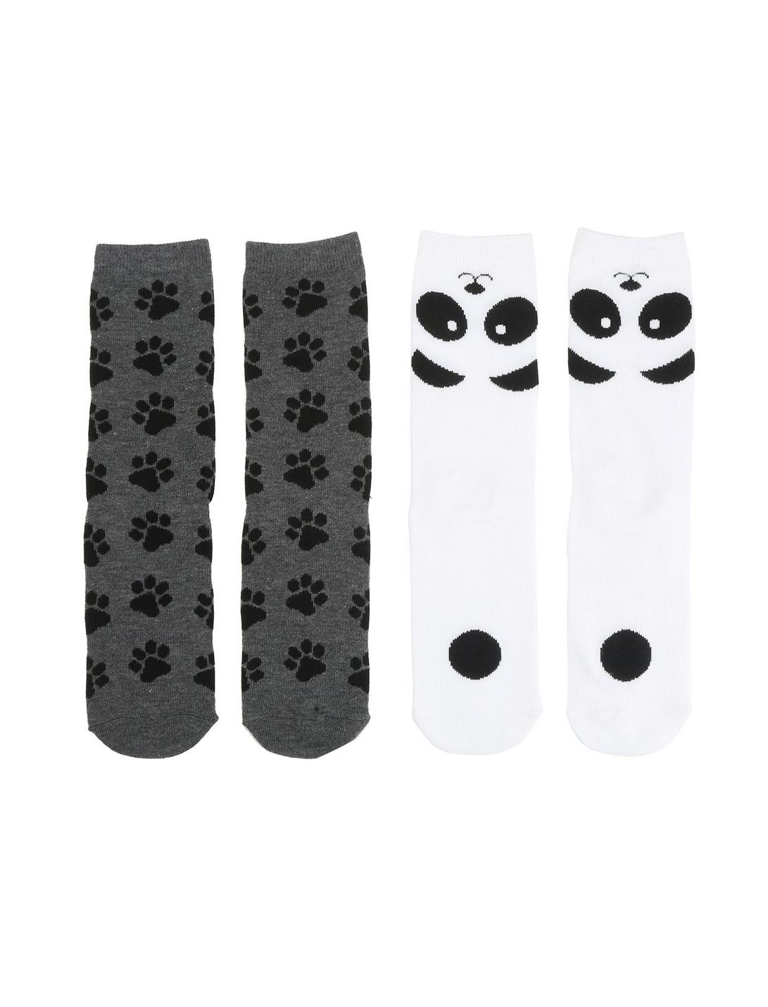 Panda Ankle Socks 2 Pair, , hi-res