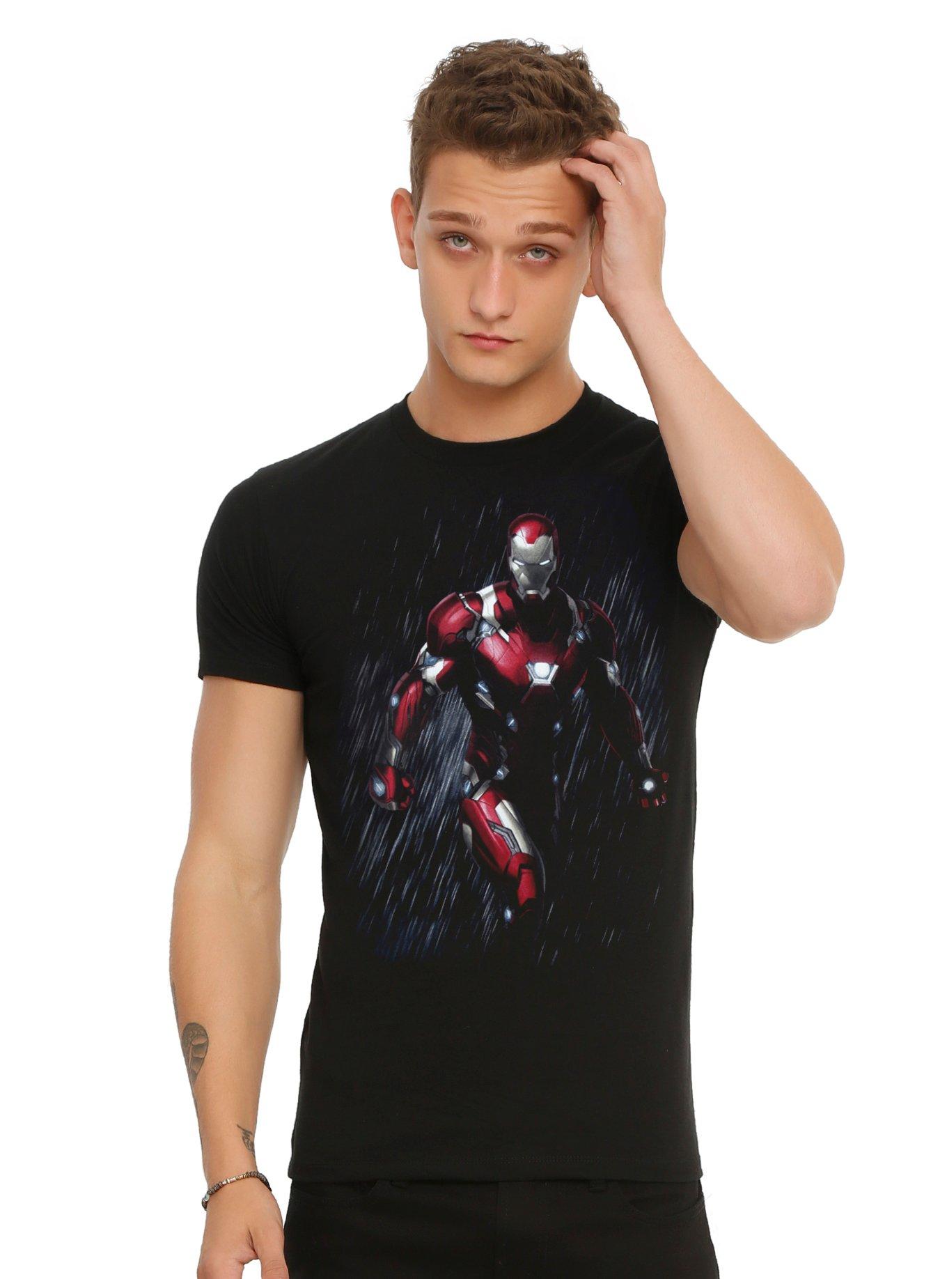 Marvel Captain America: Civil War Iron Man Rain T-Shirt, , hi-res