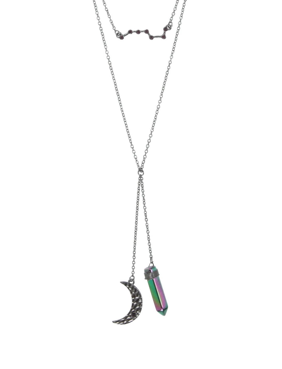 Moon Crystal & Big Dipper Layered Necklace, , hi-res