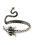 Burnished Silver Dragon Cuff Bracelet, , hi-res