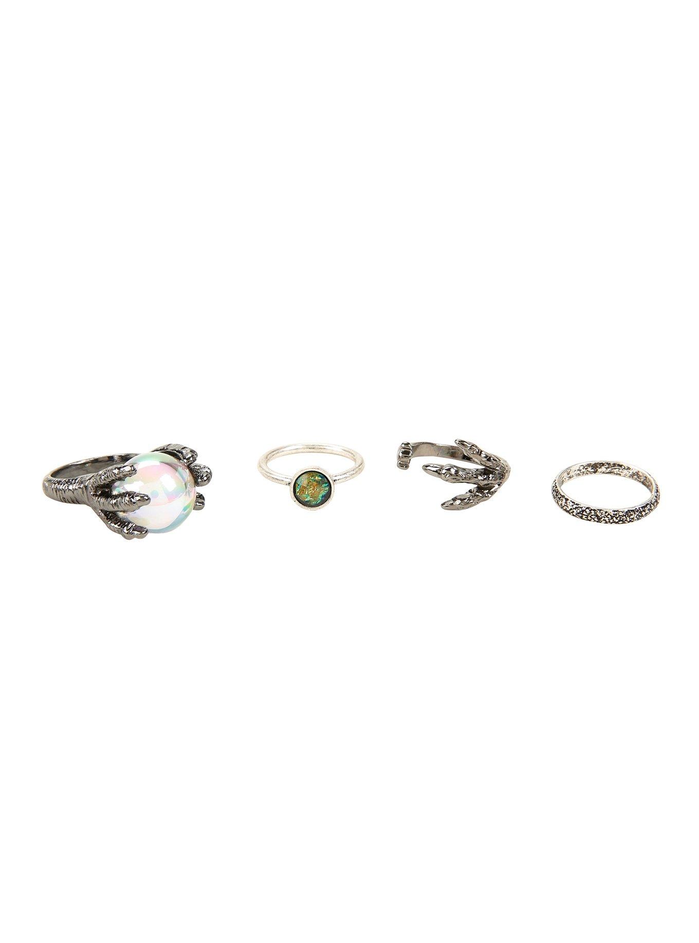 Blackheart Opal Dragon Claws Ring Set, , hi-res