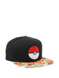 Pokemon Starters Sublimation Bill Snapback Hat, , hi-res