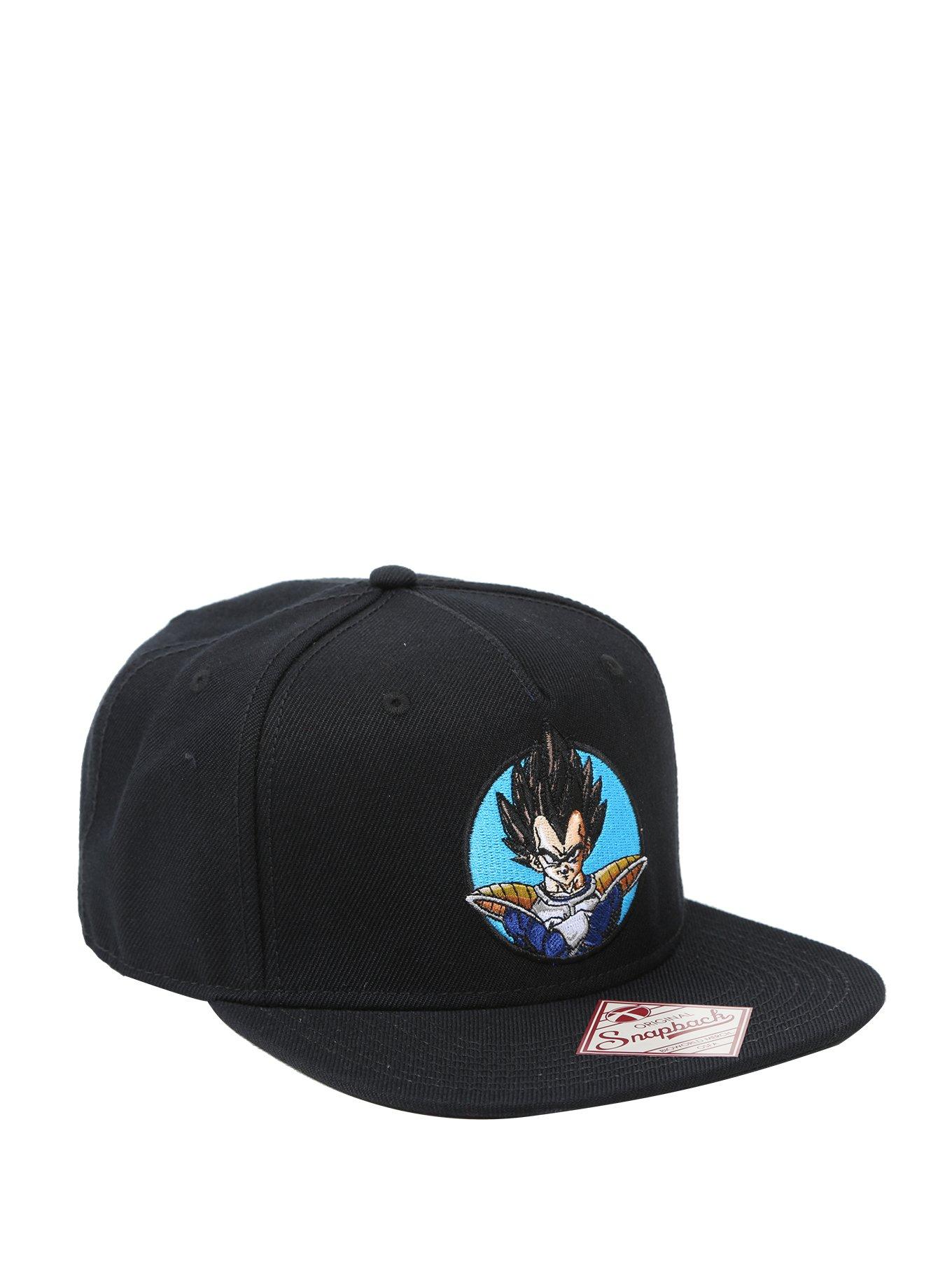 Dragon Ball Z Anime Hat Vegeta Saga Character Panel Flatbill Snapback Cap