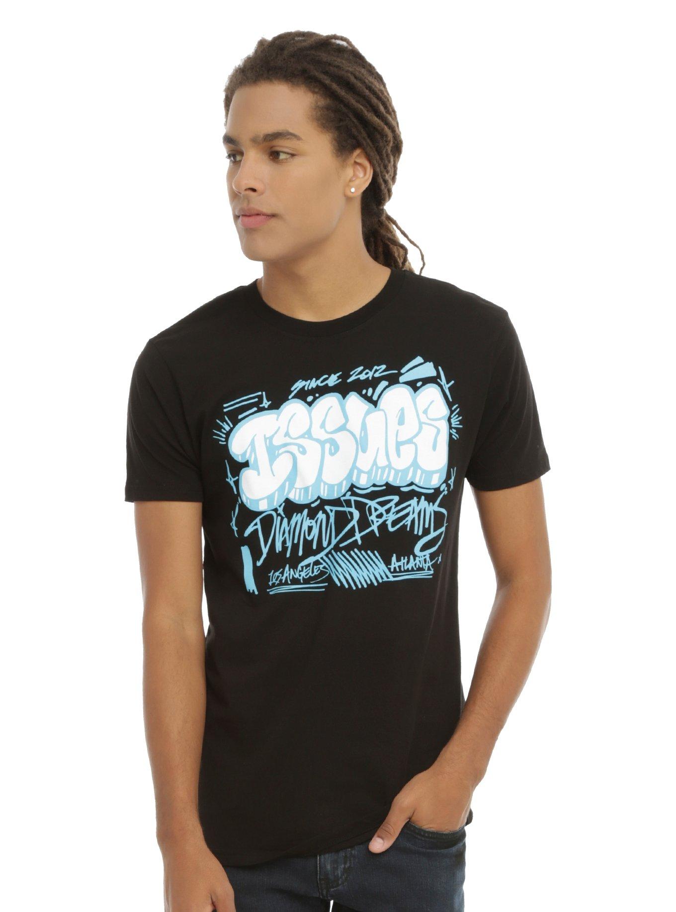 Issues Graffiti Logo T-Shirt, BLACK, hi-res